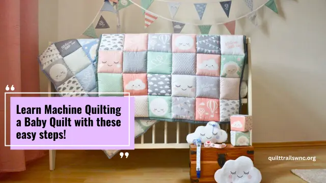 I made a baby quilt using a Quilting machine