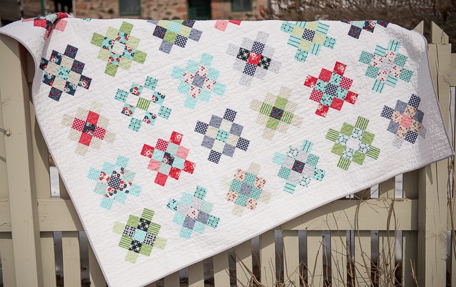 Scrappy Granny Squares Quilt Pattern