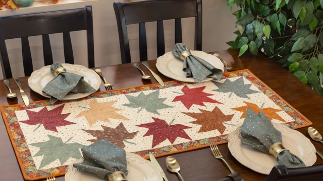 Maple Leaf Table Runner: A Step-by-Step Guide